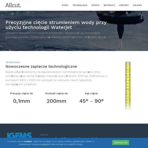 Cięcie gresu wodą Warszawa