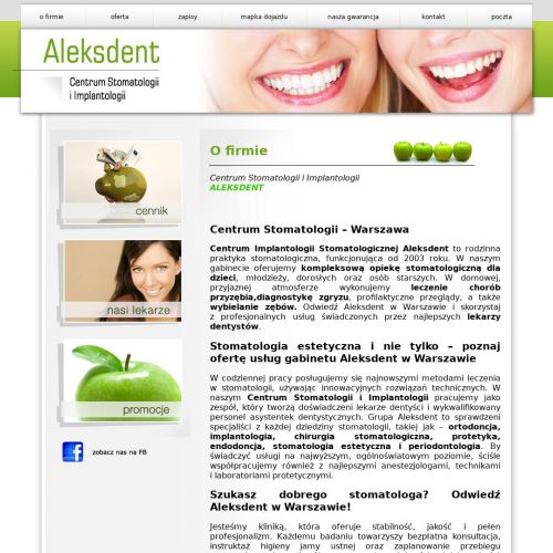 Cena aparatu ortodontycznego Warszawa