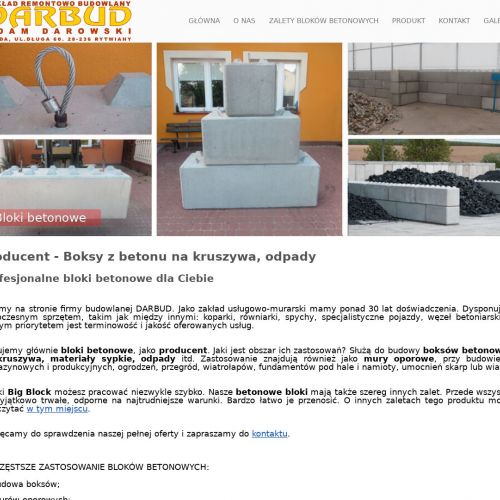 Oporowe bloki betonowe - Lublin