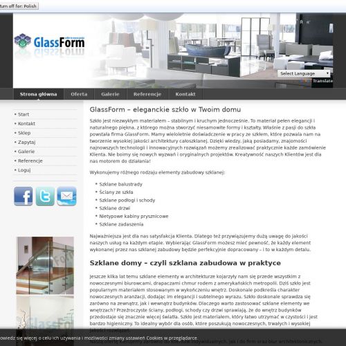 Dąbrowa Górnicza - schody ze szkła