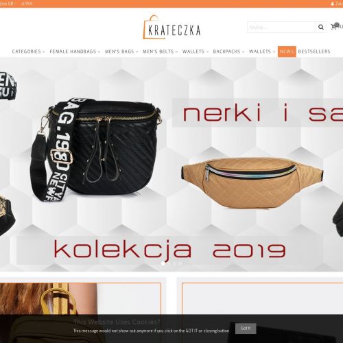 Pasek skórzany damski