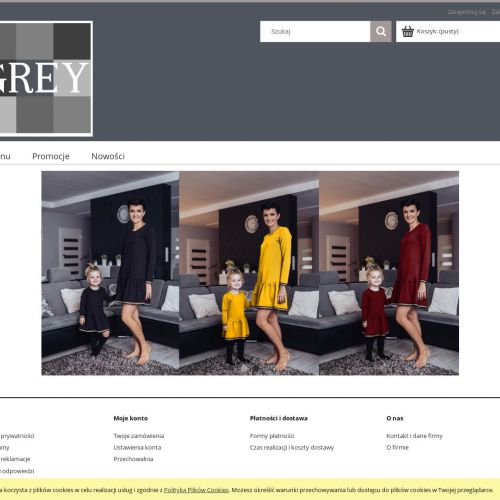 Sukienki z falbaną mama córka