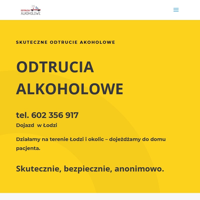 Odtrucie alkoholowe w domu łódź