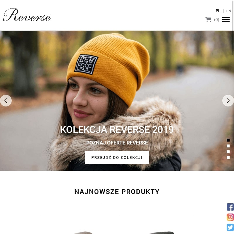 Łódź - czapki zimowe z pomponem