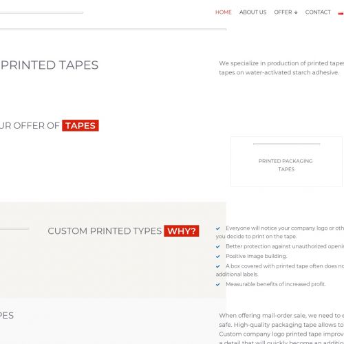 Gdańsk - taśma pakowa z logo