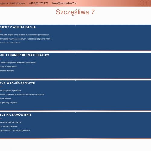 Pakiety wykończeniowe - Warszawa