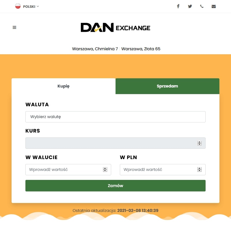 Kantor walut Warszawa