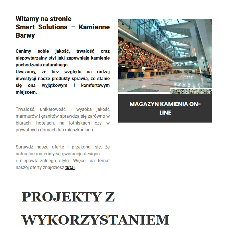 Granit architektoniczny w Warszawie