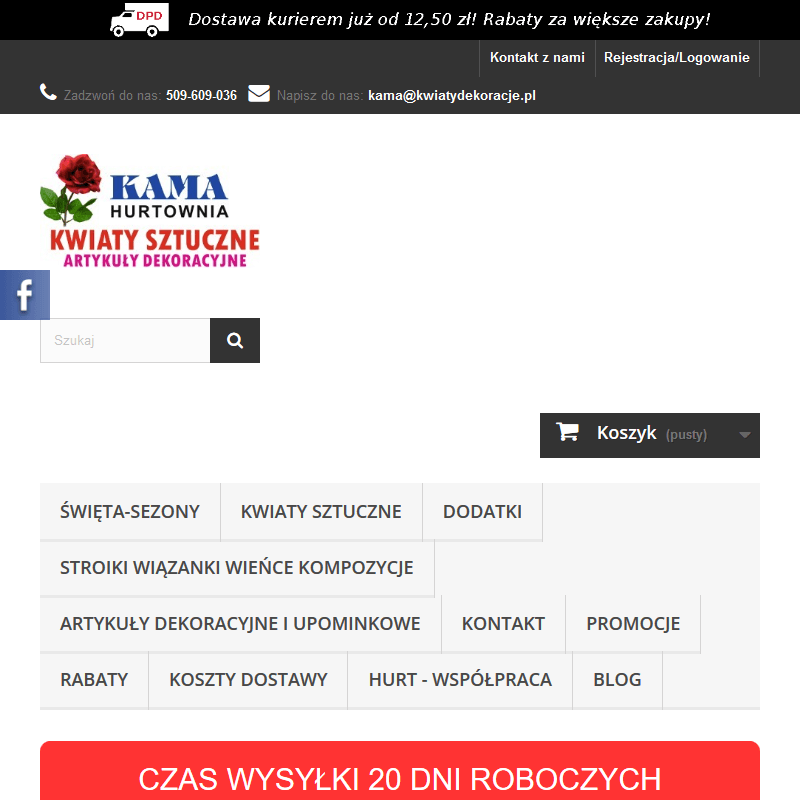 Dekoracje z kwiatów sztucznych