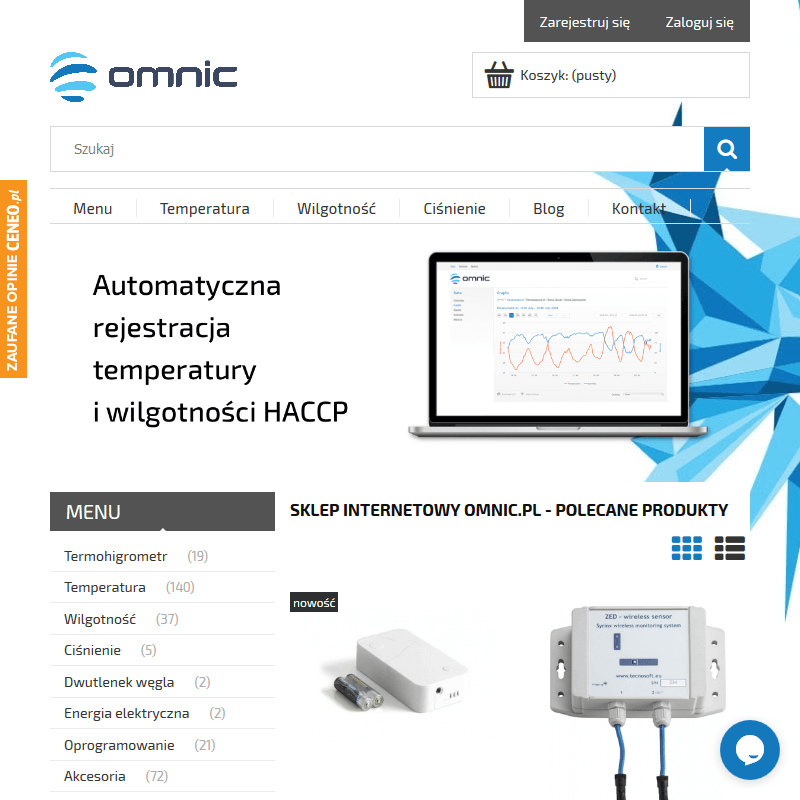 System rejestracji wilgotności i temperatury w Warszawie