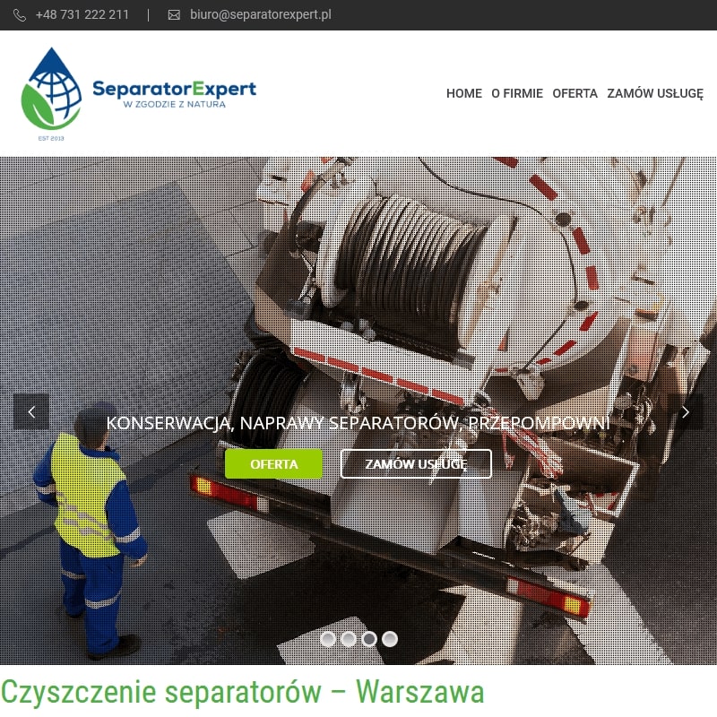 Czyszczenie separatorów w Wołominie