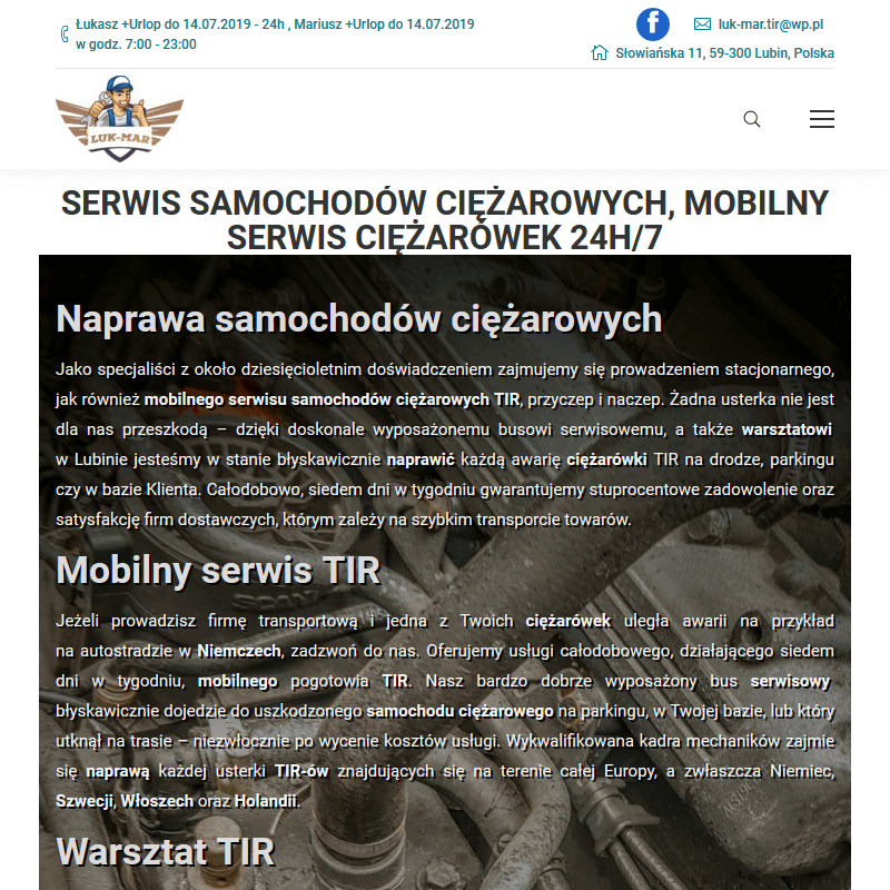 Lubin - serwis samochodów ciężarowych