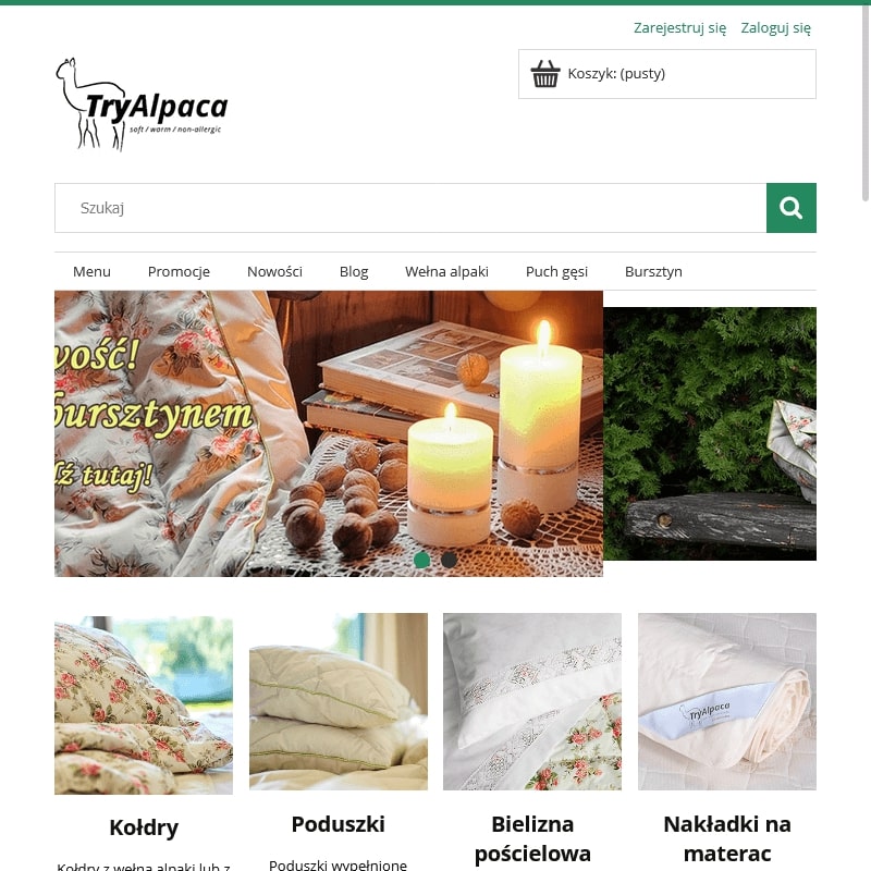 Kołdry z wełny alpaki