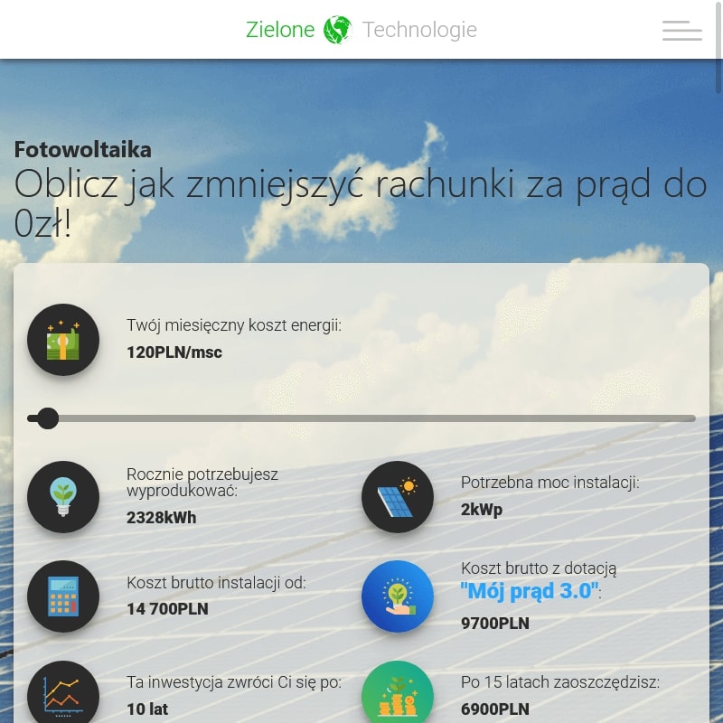 Zielona Góra - koszt instalacji fotowoltaicznej 10kw